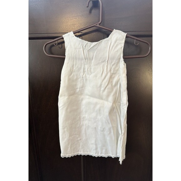 Vtg Phyllis Baby Wear Christening Dress Set White Embroidery Floral Gown Bonnet - Picture 15 of 16